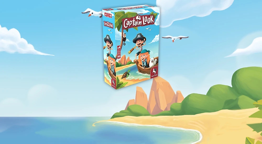 Captain Look board game Product image and illustrations