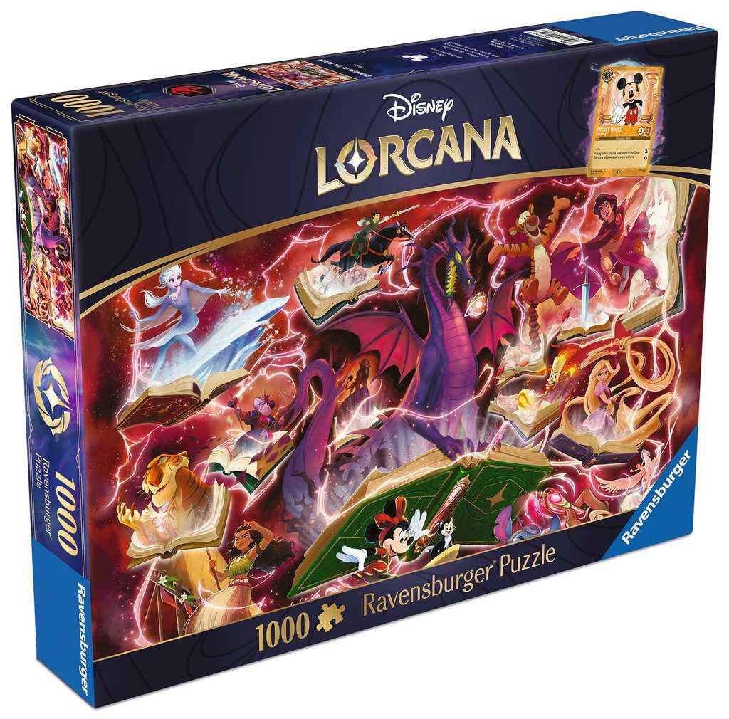 Puzzle: Disney Lorcana – Glimmers of the Realm: Ruby (1000 Teile)
