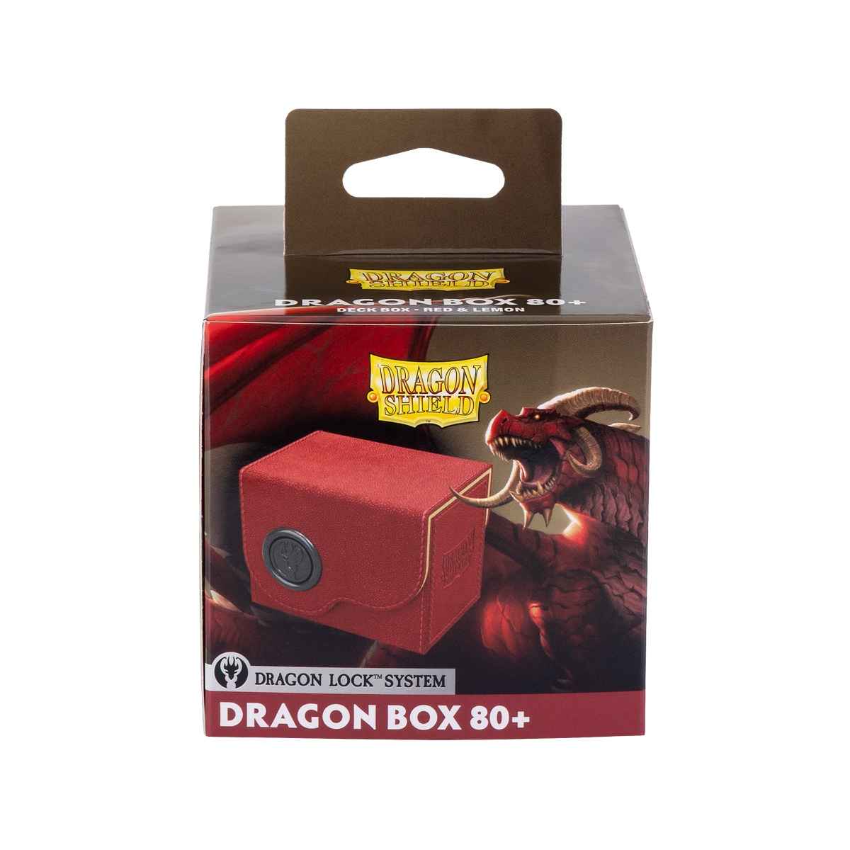 Dragon Shield: Dragon Box 80+ – Red & Lemon