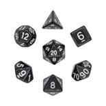Würfelset Opaque: Black/White (7)
