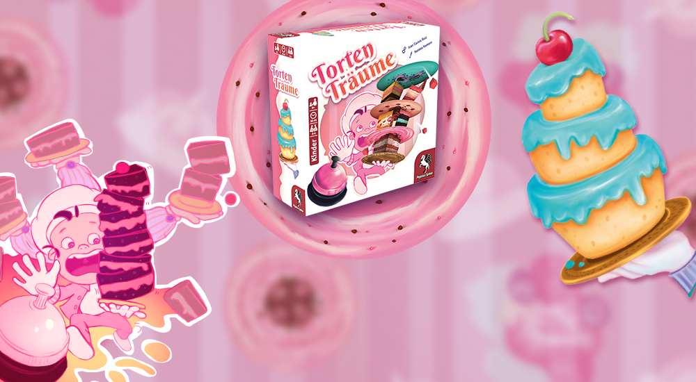 Produktbilder und Illustrationen des Brettspiels Torten Träume