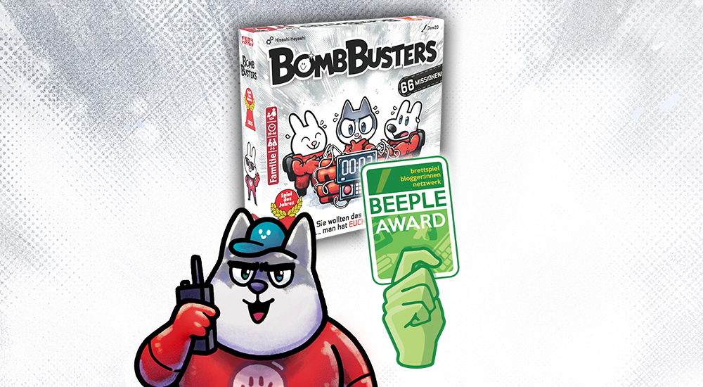 Brettspiel Bomb Busters mit Beeple Award