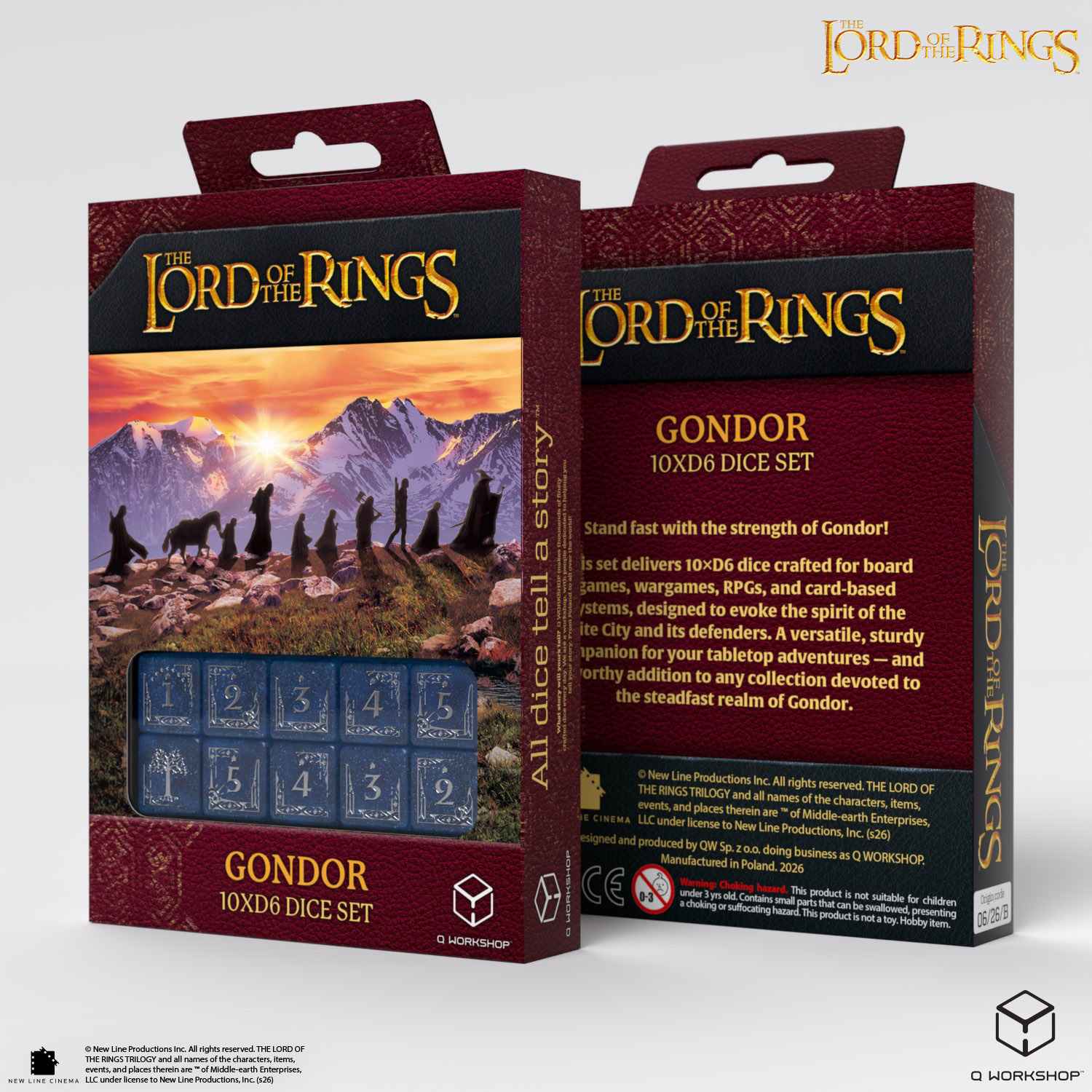 The Lord of the Rings: Gondor 10xD6 Dice Set