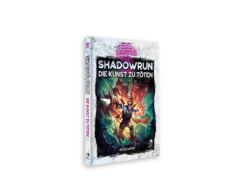 Produktgrafik des Bands Die Kunst zu töten für das Rollenspielsystem Shadowrun