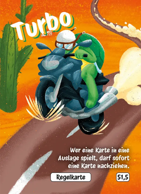 Karte 51,5 des Kartenspiels FERTIG ICH HABE