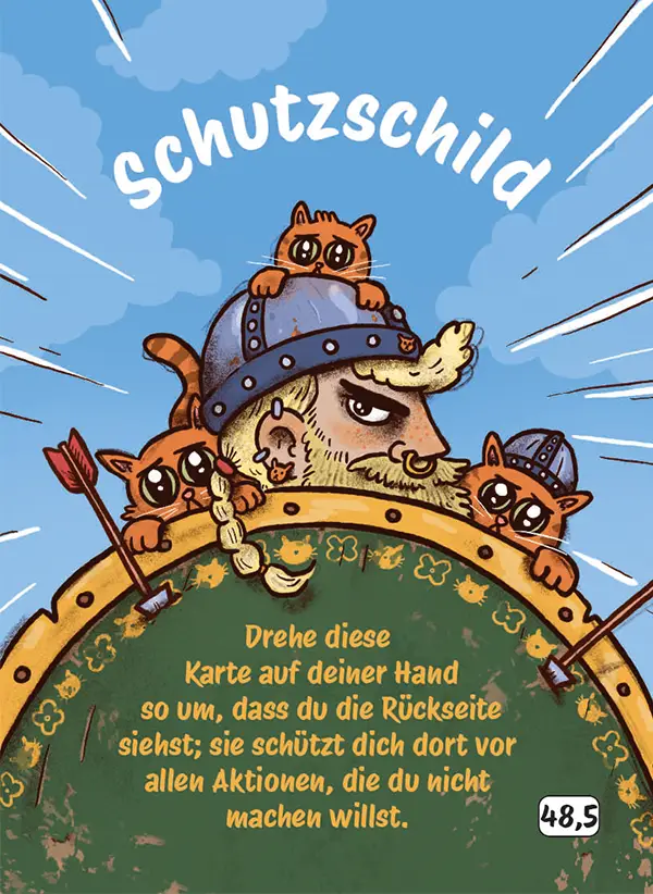 Karte 48,5 des Kartenspiels FERTIG ICH HABE