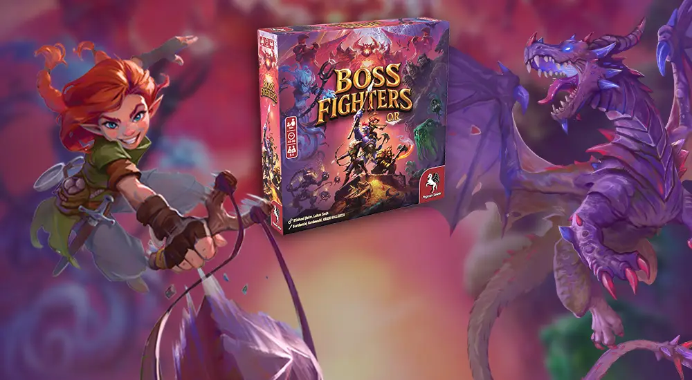 Read more Produktbild und Illustrationen des Brettspiels Boss Fighters QR