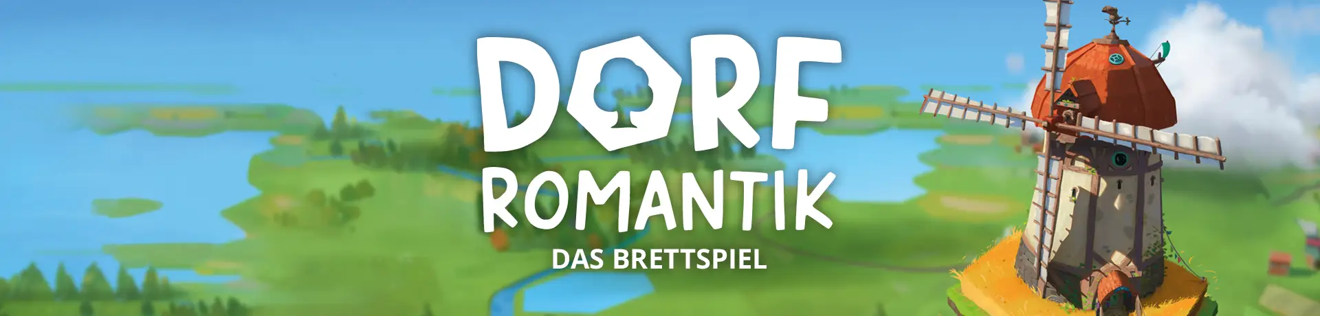 Grafik des Brettspiels Dorfromantik - Das Brettspiel