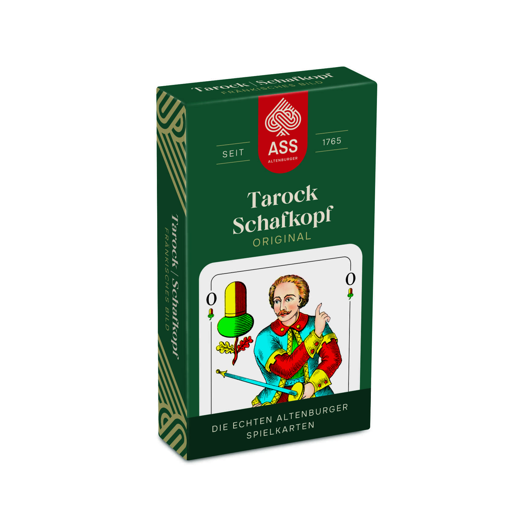 Schafkopf /Tarock, fränkisches Bild (plastikfrei im Spiel)