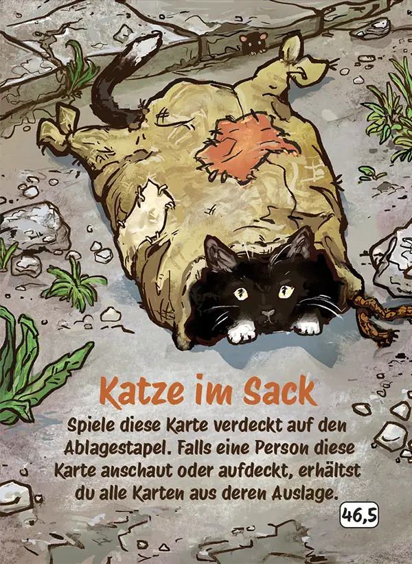 Karte 46,5 des Kartenspiels FERTIG ICH HABE