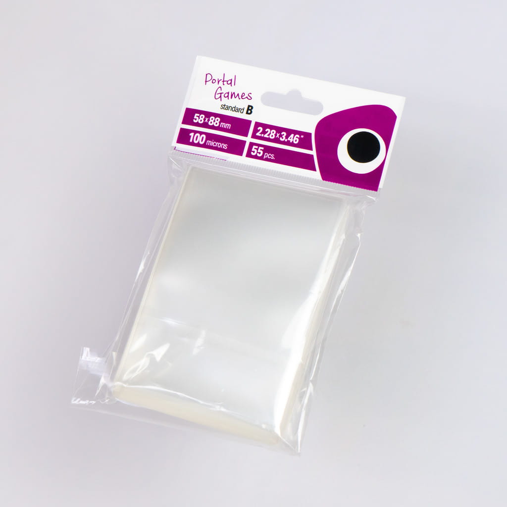 Clear Card Sleeves: Standard B (58x88 mm) = Standard American