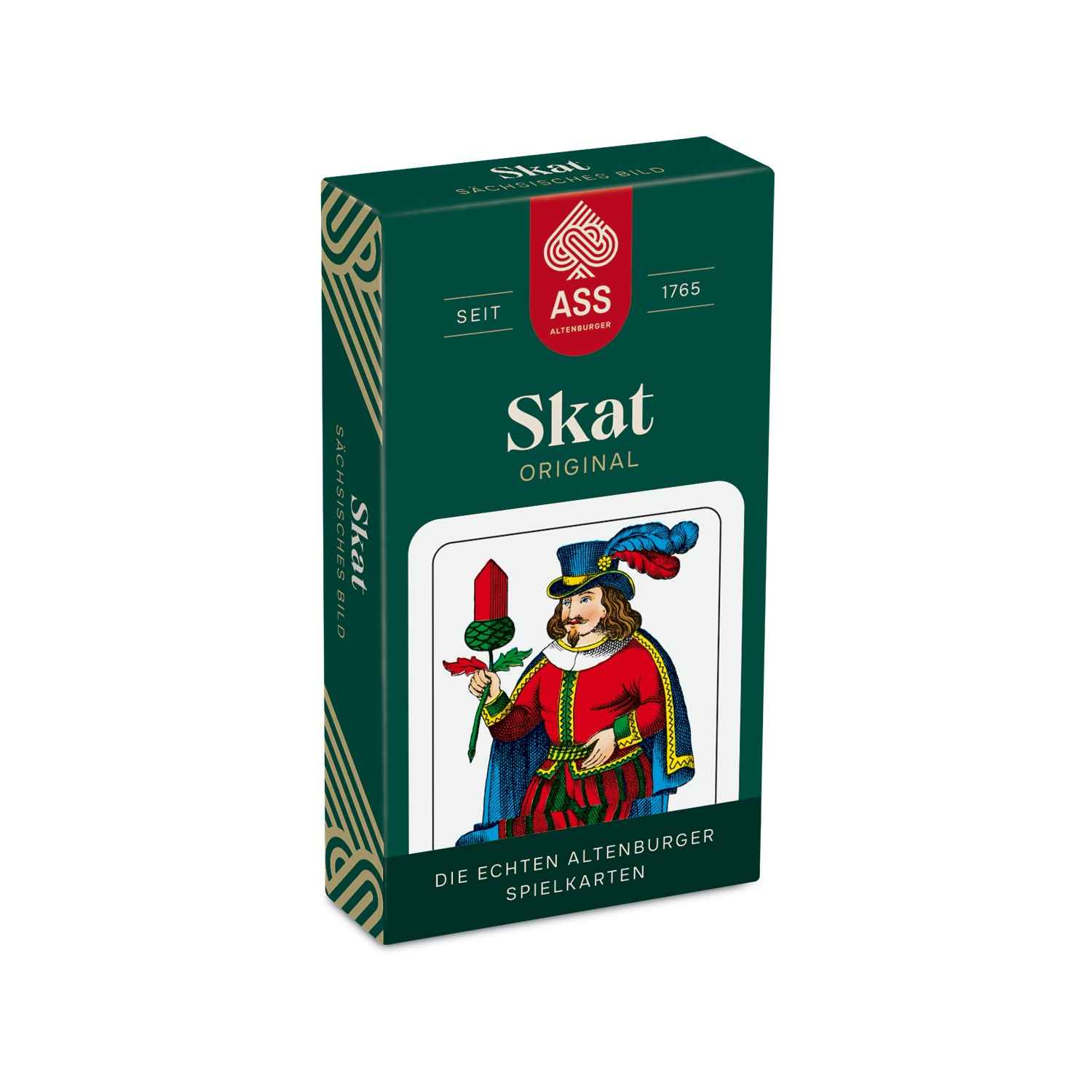 Skat, sächsisches Bild (plastikfrei im Spiel)