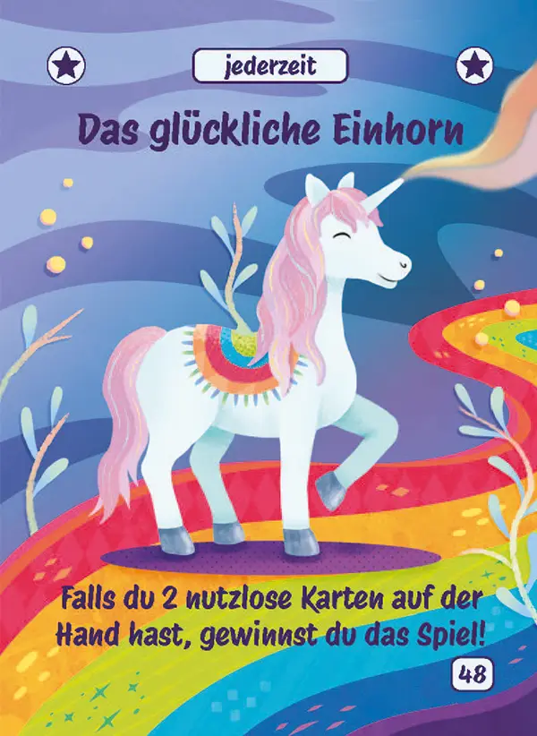 Karte 48 des Kartenspiels ICH HABE FERTIG