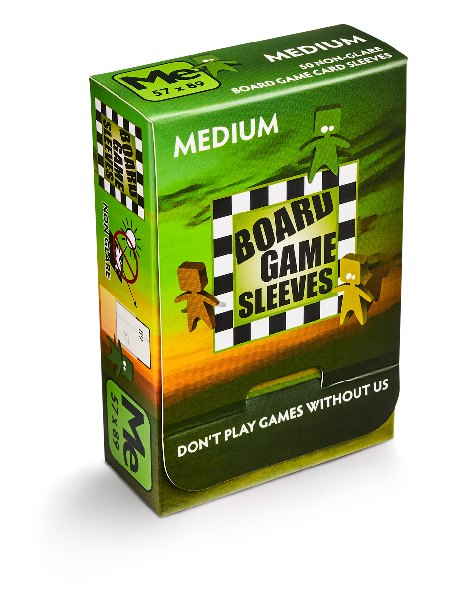 Board Game Sleeves: Medium – Non Glare (50)