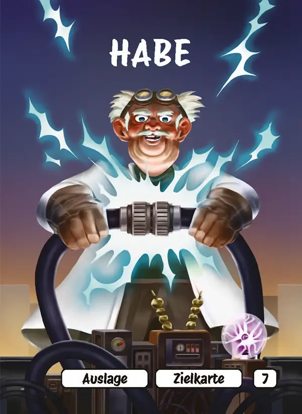 Karte 7 des Kartenspiels ICH HABE FERTIG