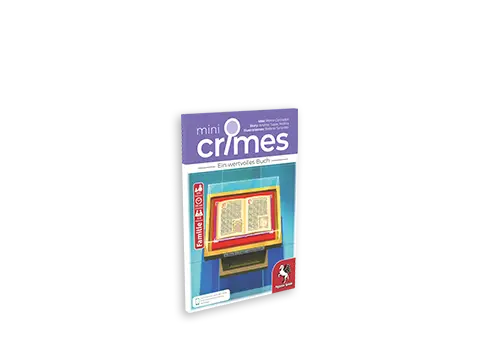 Produktgrafik des Krimispiels MiniCrimes – Ein wertvolles Buch