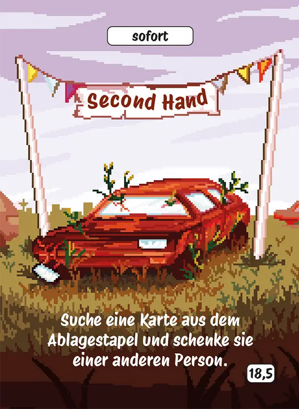 Karte 18,5 des Kartenspiels FERTIG ICH HABE