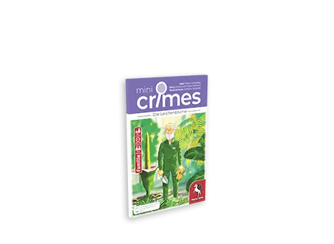 Produktgrafik des Krimispiels MiniCrimes – Die Leichenblume