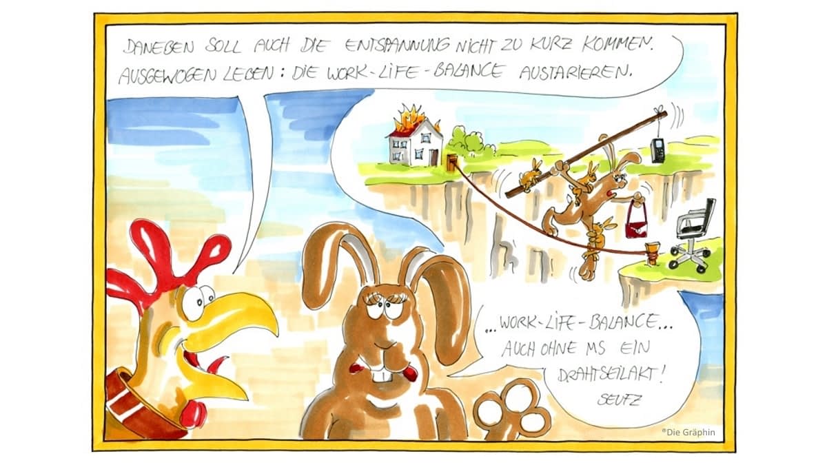 Hahn und Hase als Comic