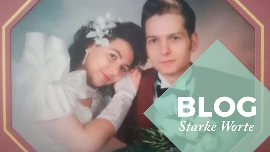 Hochzeitsbild von Nicole und ihrem Mann