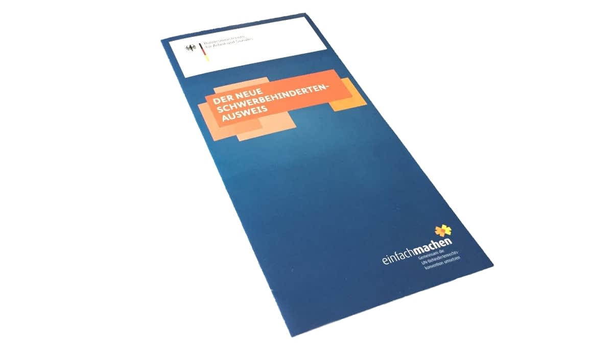 Broschüre Schwerbehindertenausweis Broschüre Schwerbehindertenausweis