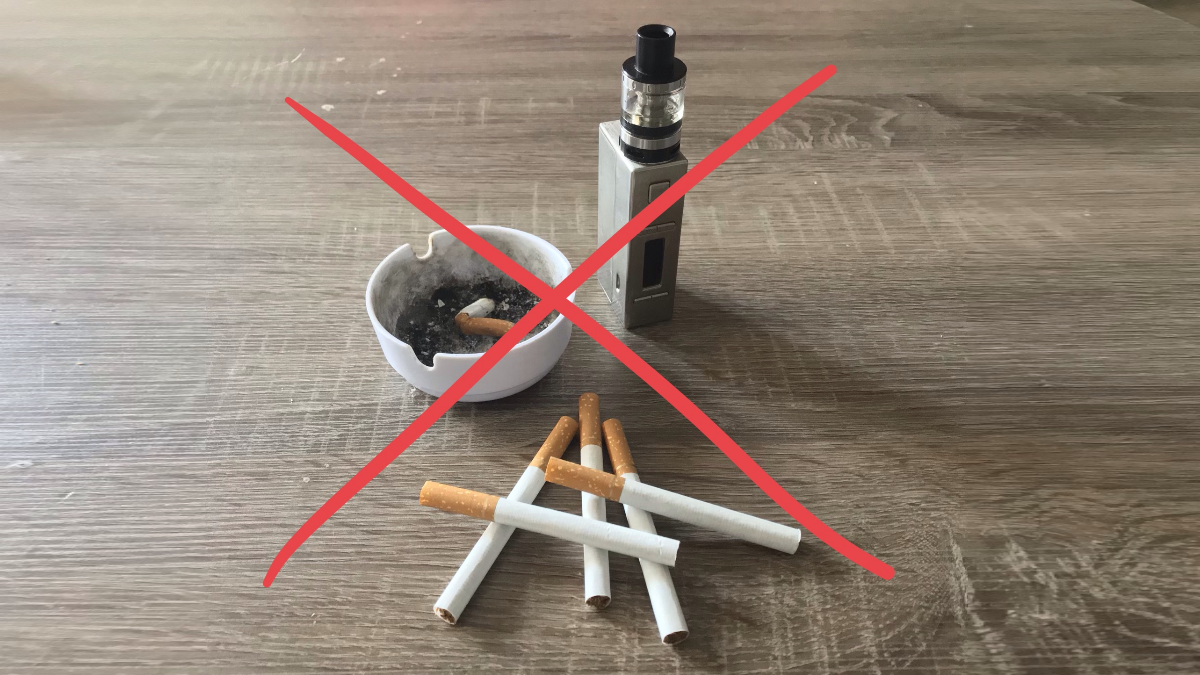 Zigarettenm Aschenbecher, E-Zigarette