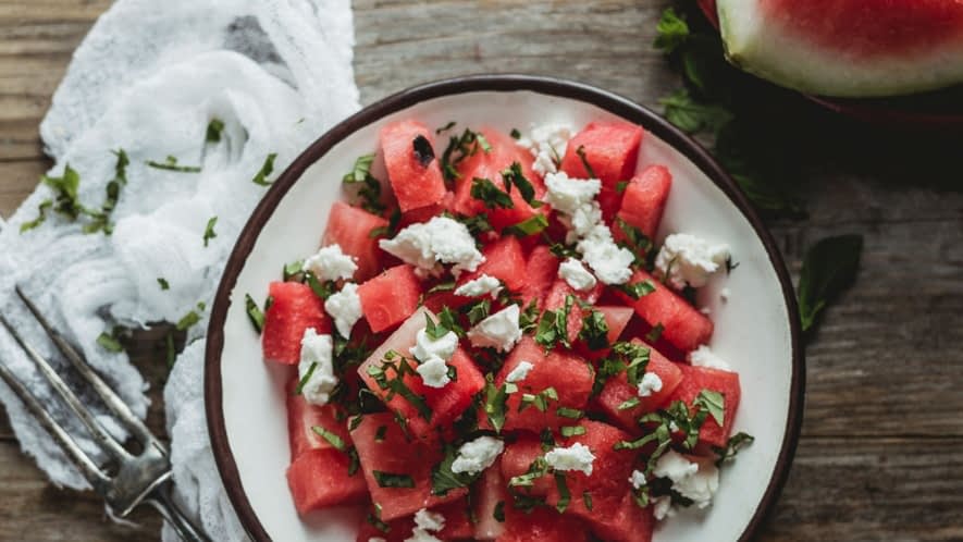 Wassermelonen-Feta-Salat