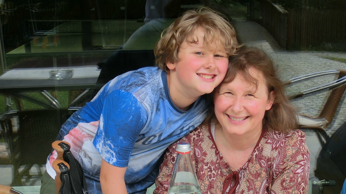 Simone mir ihrem Sohn