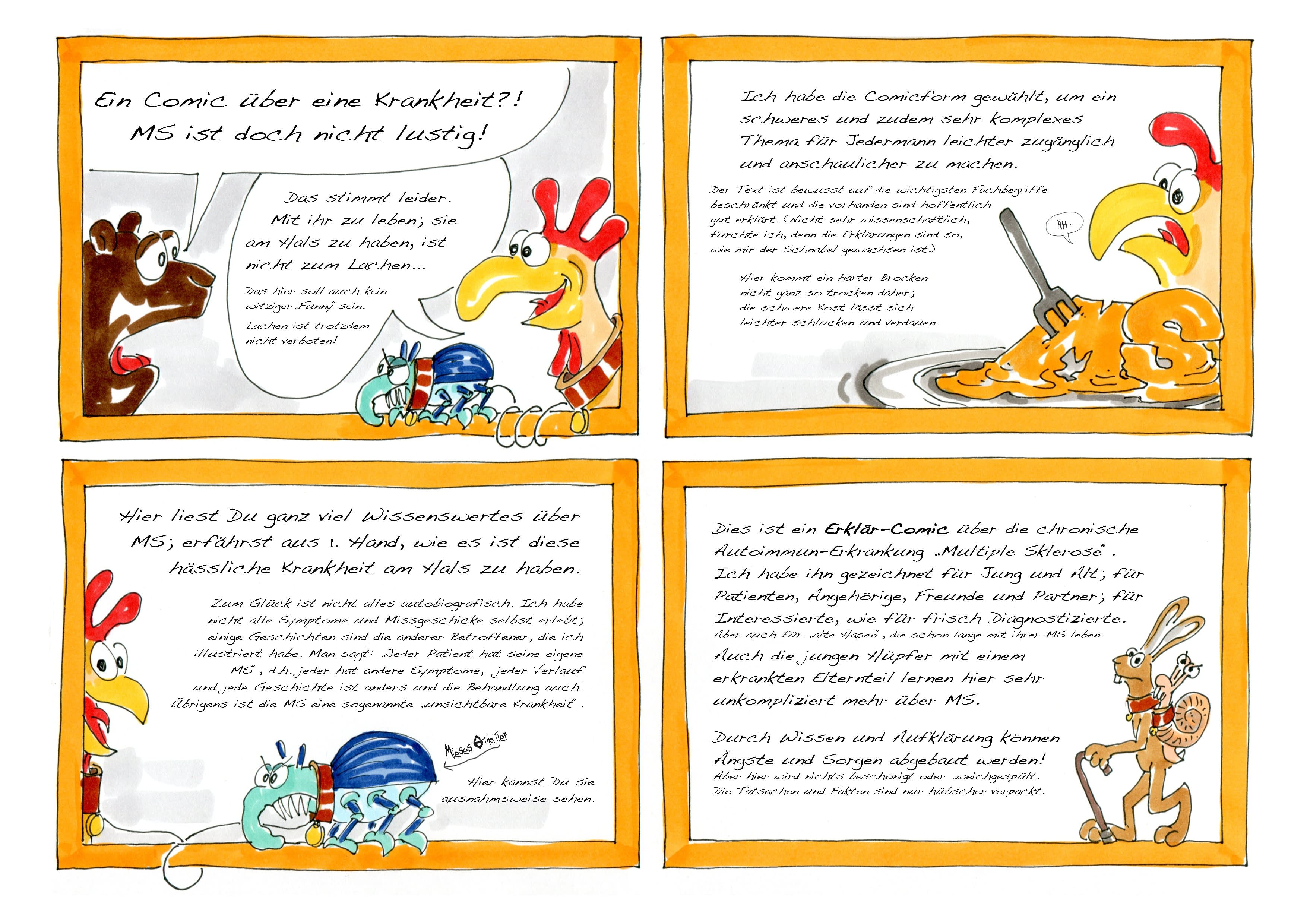 Erster Teil des Comics über die Diagnose MS 