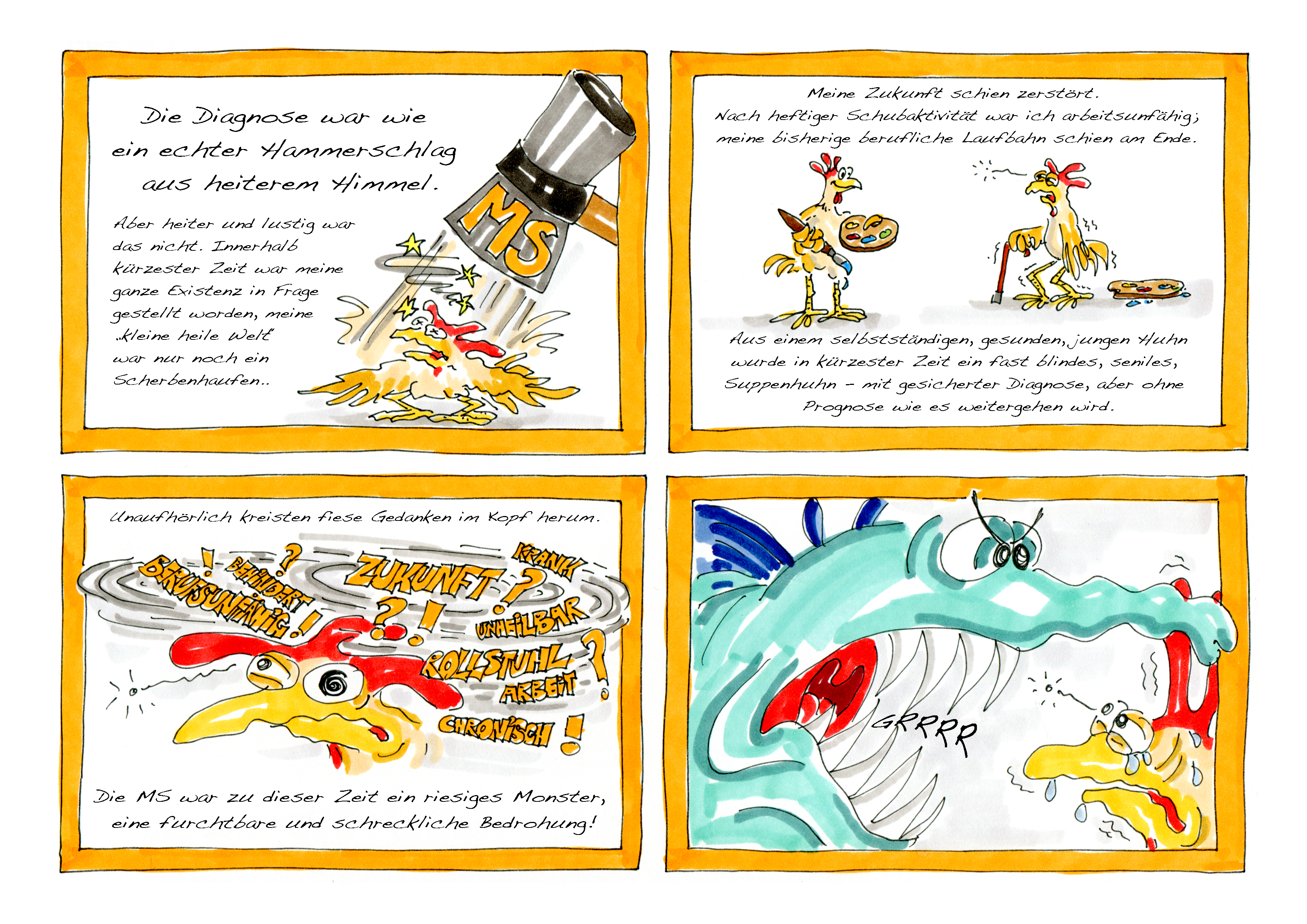 Zweiter Teil des Comics über die Diagnose MS 
