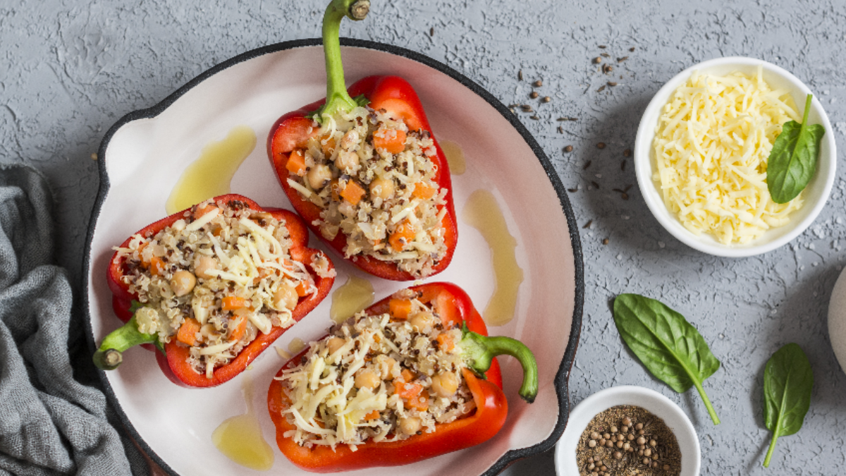 Gefüllte Paprika mit Quinoa