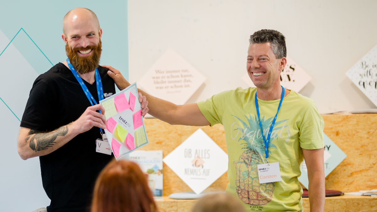 MS-Betroffener Carsten hält einen Vortrag MS-Betroffener Carsten hält einen Vortrag