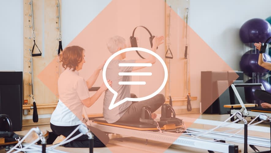 MS-Betroffene bei Bewegungstherapie