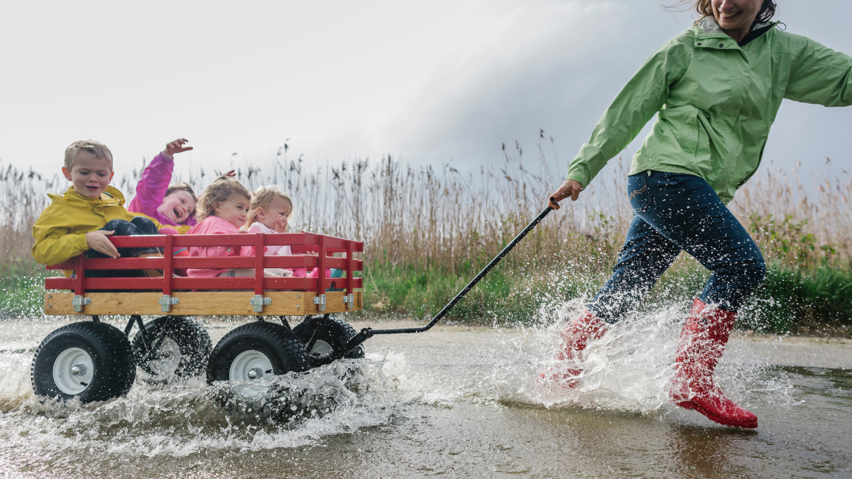 Kinderbetreuung bei einem MS-Schub