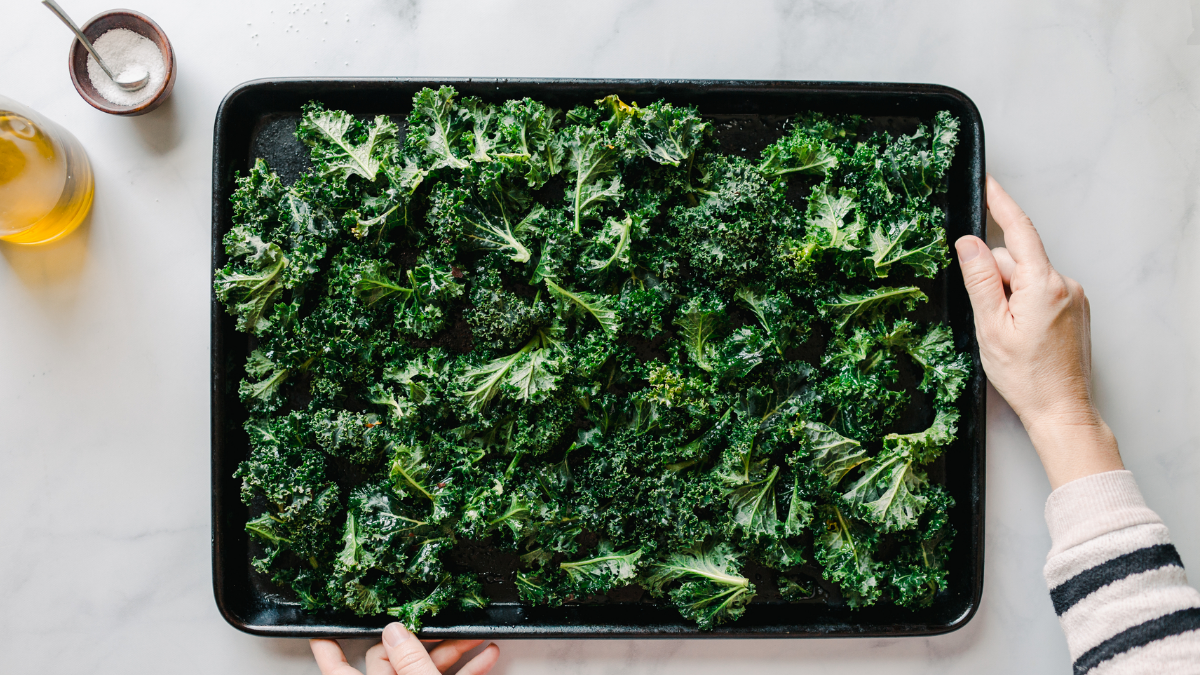 Knusprige Grünkohl-Chips