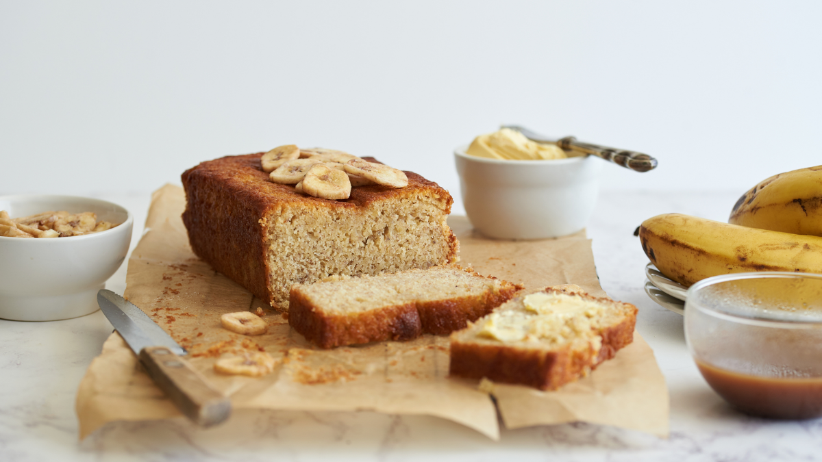 Zuckerfreies Bananenbrot