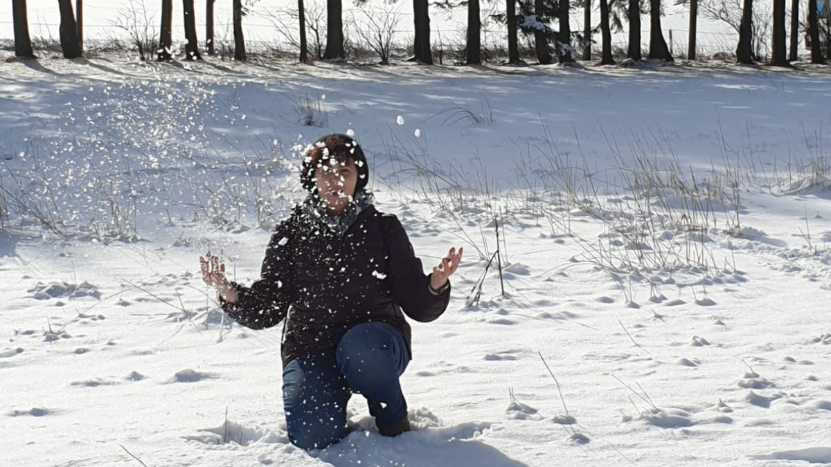 MS-Betroffene Nicole in der Reha