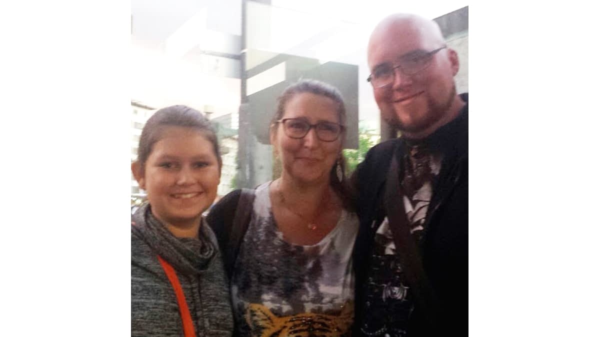 Steffi H. mit ihren Kindern