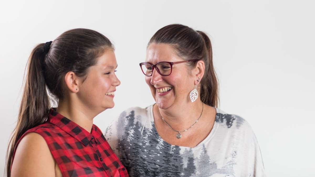 Steffi H. mit ihrer Tochter