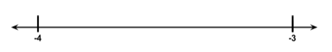 Ligne des nombres -3 et -4 sur la ligne des nombres StudySmarter