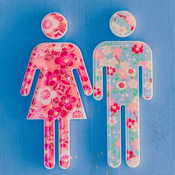 Teoría de los Esquemas de Género, iconos florales multicolores masculinos y femeninos, StudySmarter