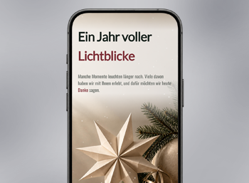 eCard Frohe Weihnachten Weihnachten, Stern, Jahresrückblick, Beige