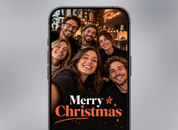 eCard Merry Christmas Christmas, Photo, Group Picture, Warm