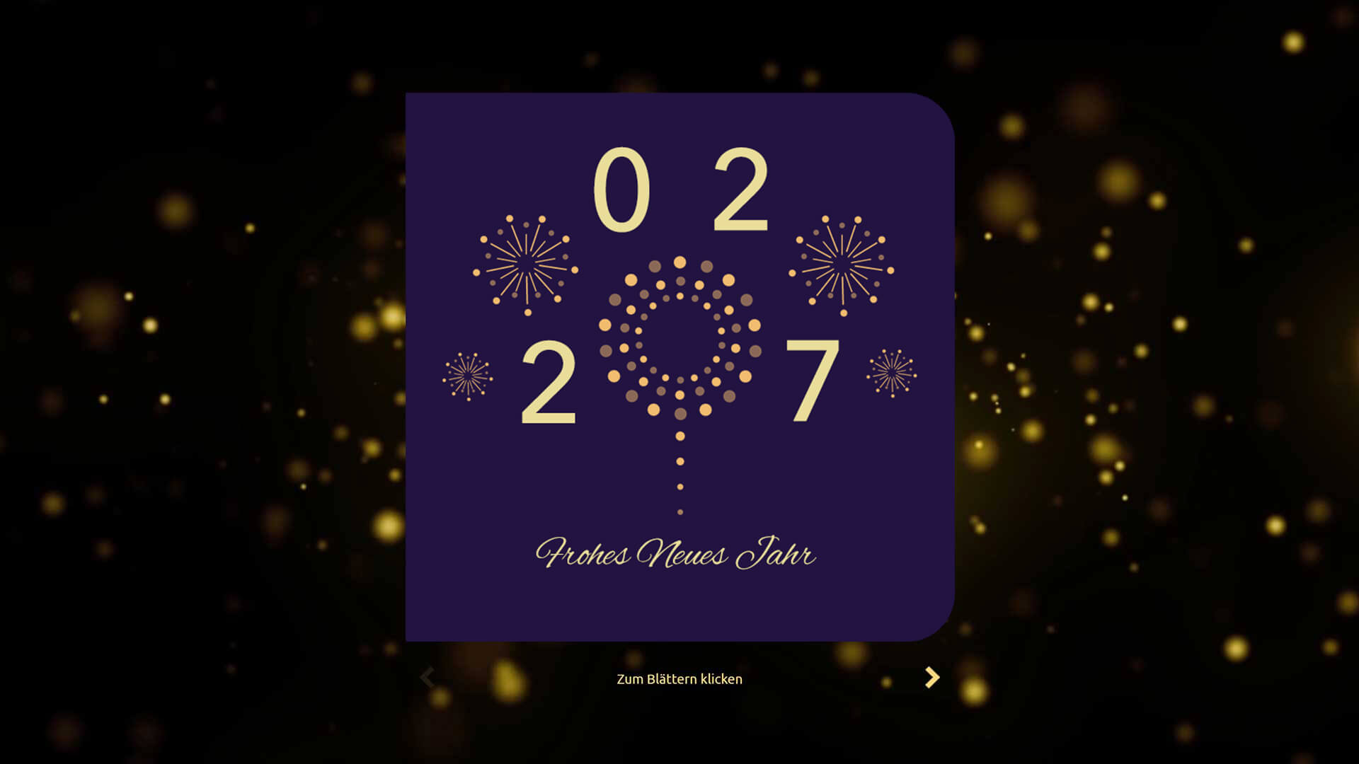 eCard Frohes Neues Jahr Neujahr, Abstrakt, Feuerwerk, Funken,