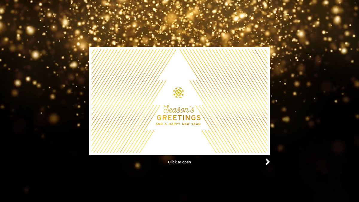 eCard Season's Greetings Merry Christmas, Tree, Lines, white, gold