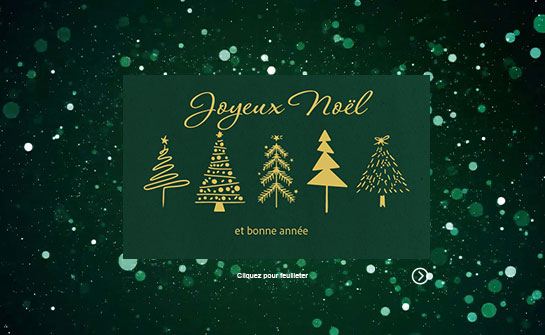 eCard Joyeux Noël  Noël, arbres, vert