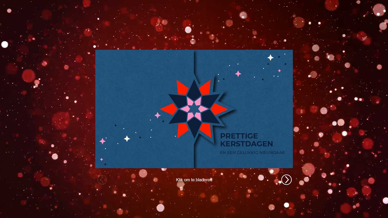 eCard Prettige Kerstdagen  Kerstmis, Ster, Blauw