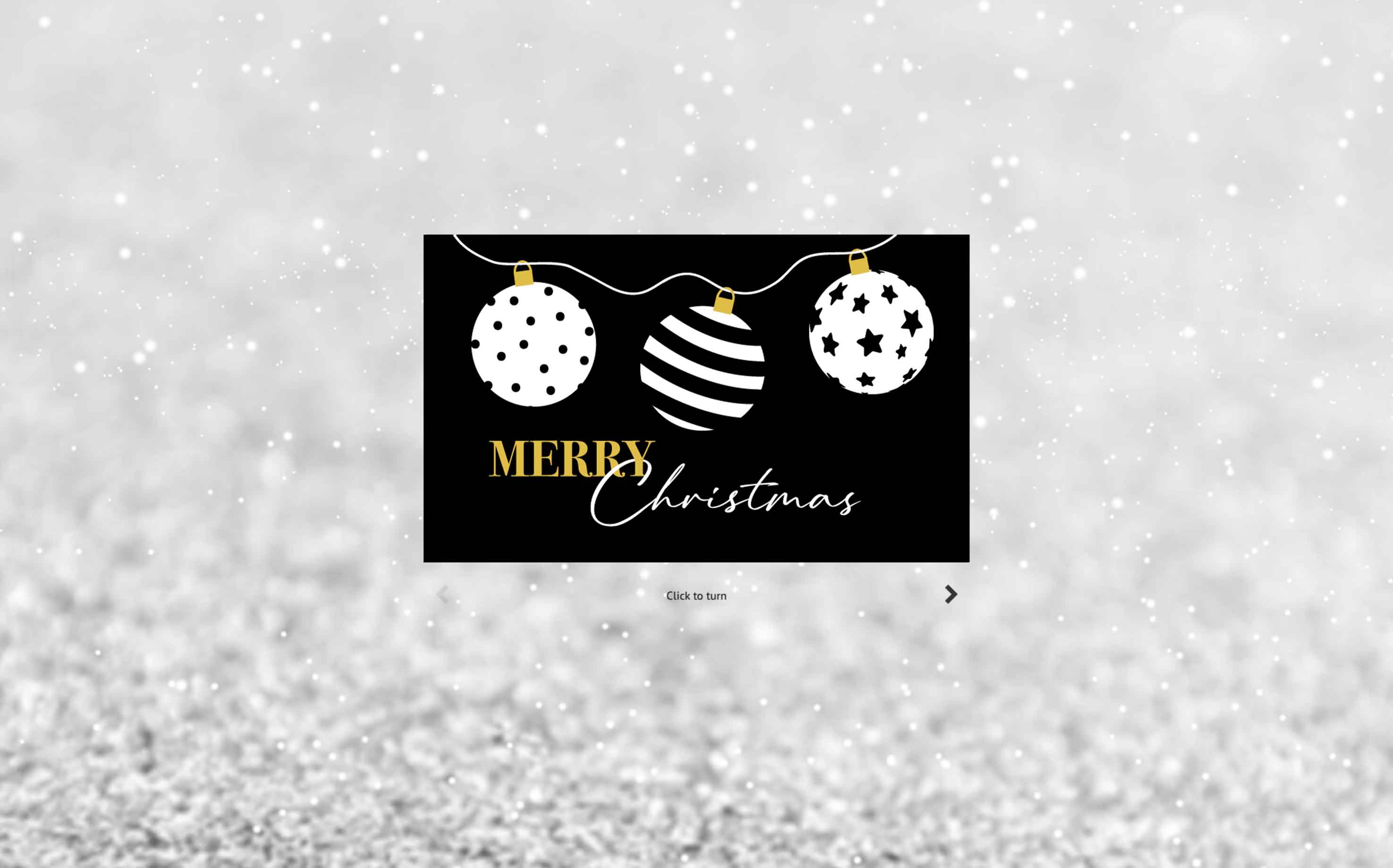 eCard Christmas Card Christmas, Baubles, Black