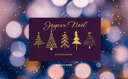 eCard Joyeux Noël Noël, arbres, violet