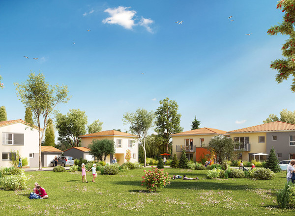 Résidence avec jardin à Cugnaux, appartements et maisons
